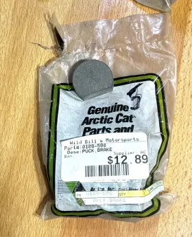 0109-598 Arctic Cat Nos Oem Pack Of 5 Puck Brakes Genuine Quantity
