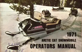 0134-561 Arctic Cat Original 1971 Snowmobile Operators Manual
