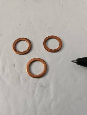 Arctic Cat 0423-039 Crush Washer 3 For 13 Nos Oem Ac25