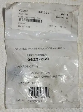 0623-269 Arctic Cat New Christmas Tree Clips Qty 5