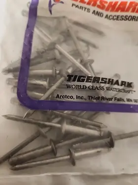 0623-778 Arctic Cat Snowmobile Tigershark Jet Ski Bulbex Rivet Pkg Of 18