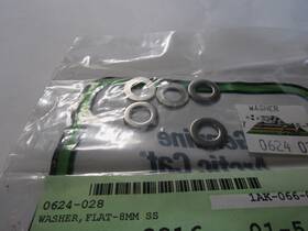 Arctic Cat 0624-028 Nos Oem Tigershark Flat 8mm Washer Ss -ac Qty 5 Daytona