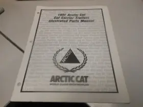 2254-700 Arctic Cat Factory Illustrated Parts Manual 1991 Carrier Trailers
