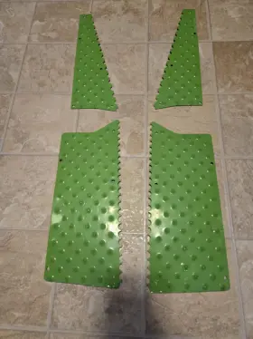 2639-460 Arctic Cat Snowmobile Green Grip Plates