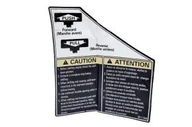 3611-026 Arctic Cat New Oem Reverse Decal 500/600 Twin Nos