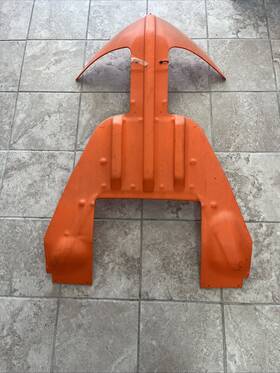 Arctic Cat 4639-569 Twin Spar Skid Plate Orange #4639-569