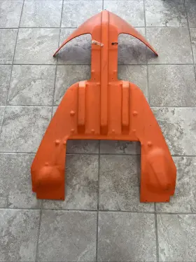 4639-569 Arctic Cat Twin Spar Skid Plate Orange #4639-569