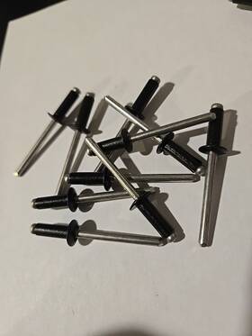 Arctic Cat 8060-628 Snowmobile Blind Black Rivet Wildcat Turbo M1100 Lot Of 10