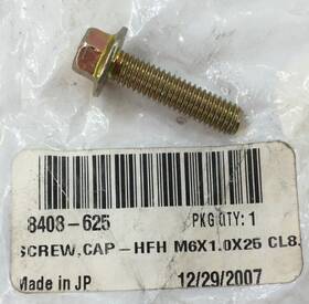 Arctic Cat 8408-625 Snowmobile Cap Screw Hfh M6x1.0x25 Cl8.8 Fits 96-97 06-18