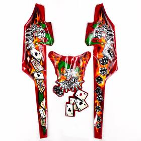 Arctic Cat Firecat-joker-1r-s01 Joker Decal Kit 6611-407/6611-410/6611-411 2005 Firecat Red
