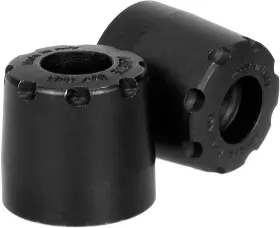12997 Ariete 12997/ya-n Alu-rub Black Handlebar End Weights