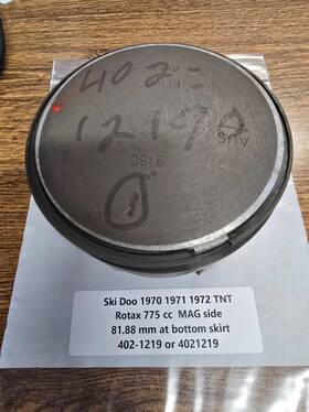 Bombardier Ski-doo Rotar 775 402-1219 New Ski-doo Piston And Rings 82 Mm Bore Mag Side Tnt 4021219