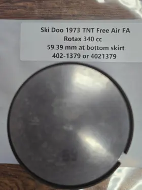 402-1379 Bombardier Ski-doo Rotar Engine 340cc 402-1055 New 340 Cc Piston And Rings Tnt Free Air Fa 4021379