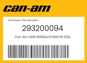 293200094 Can-am Genuine Anneau Etanche Seal -