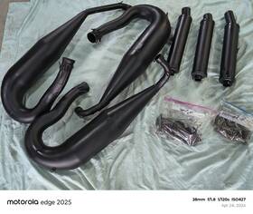 Dynoport Ck3-800 Triple Pipes With Stingers And Exhaust Flanges Springs
