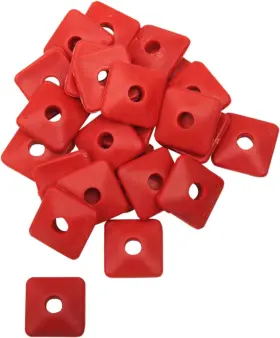 205sr-24 Fast-trac Air Lite Square Backer Plates 5/16 Inch Thread Red