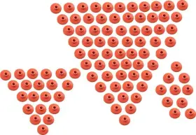 1250-0594 Fast-trac 653spo-96 Orange Air Lite Sp Single Backer Plates