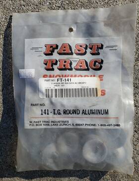 Fast-trac Ft-141 2 T.g. Round Aluminum Backers Qty. 24 Per Bag 48 Total