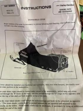 88530 Harley-davidson Nib Snowmobile Cover From The Early 70s Extremely Rare Item