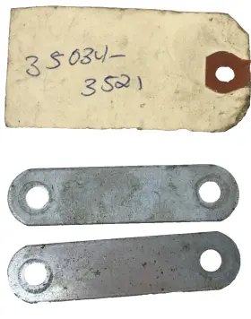 35034-3521 Kawasaki 2 Pk Snowmobile Hinge Backing Plate 80-81 Drifter Used