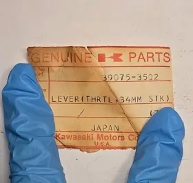 39075-3501 Kawasaki Sno Jet Throttle Lever Nos Part# Snowmobile