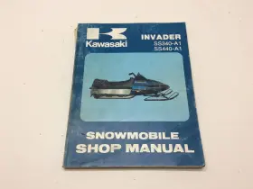 99963-3504 Kawasaki Vintage Snowmobile Shop Manual Book 1978 Invader Ss 340 440