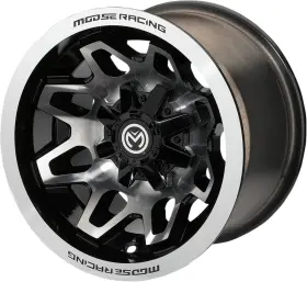 416147110gbmf55 Moose Offroad 416x Machined Black 14x7 Wheel - For 4/110 Bolt Pattern