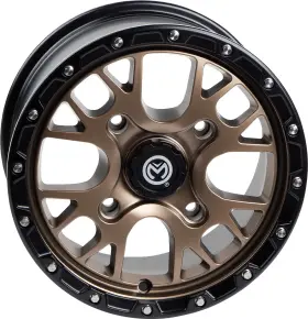 545mo157110bz44 Moose Offroad 545x Bronze 15x7 Wheel For Front/rear With Center Cap