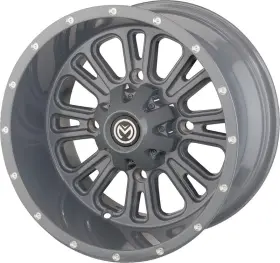 399mo147110kg4 Moose Utility Racing Wheel - 399x 14x7 4/110 Gray