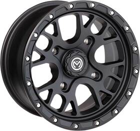Moose Utility Division 0230-1101 545x Wheel - 15x7 4 3 Offset 4/136 Satin Black