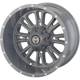 399mo128110kg4 Moose Utility Division 0230-1118 Offroad 399x Wheel - 12x8 4 Offset 4/110 Gray