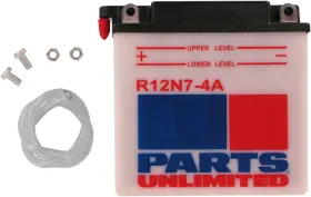 Lemm2274a Parts Unlimited 12v Conventional Battery Y12n7-4a R12n7-4a