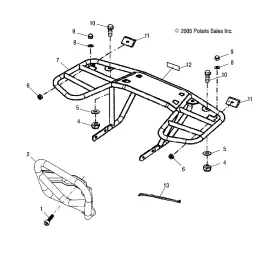 0450742 Polaris Strap Genuine Oem Part Qty 1