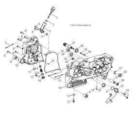 0453613 Polaris Crankcase Bolt Stud Genuine Oem Part Qty 1