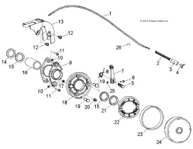 0454883 Polaris Brake Cable Retainer Genuine Oem Part Qty 1