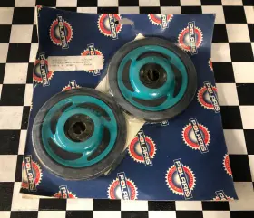 2872203-176 Polaris 1998-2003 Classic Trail Touring Xc Rmk Oem Teal Scrolled Bogie Wheel Kit