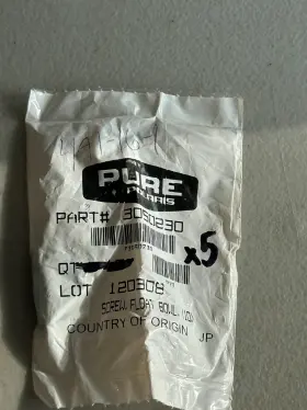 3050230 Polaris Float Bowl Screw Qty 5 Oem Nos