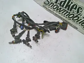 4012037 Polaris Rush Pro R Switchback 600 Snowmobile Yellow 4 Injector Set -parts