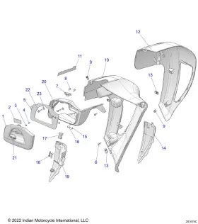 5454880 Polaris Storage Bin Fairing Lower Left Genuine Oem Part Qty 1