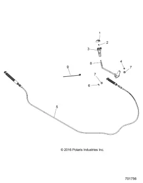 7082038 Polaris Cable Tie Strap With Edge Clip Genuine Oem Part Qty 1