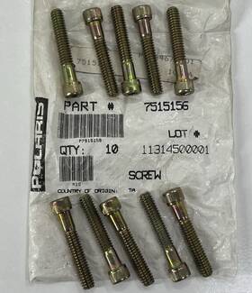 Polaris 7512240 10pk - 7515156 Oem Brand Atv Snowmobile Screw / Bolts Nos Genuine