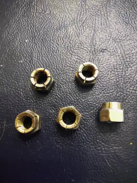 7542403 Polaris 5 Vintage Nos Oem Snowmobile Atv Nuts Lock