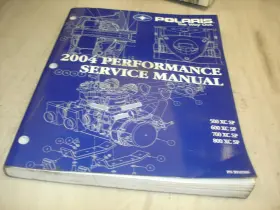 9918586 Polaris Snowmobile 2004 Performance Service Manual Pn