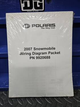 Polaris 9920688 New Wrapper Snowmobile 07 Wiring Diagram Packet