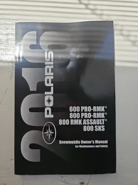 9926021 Polaris 2016 Pro Rmk Owner Manual