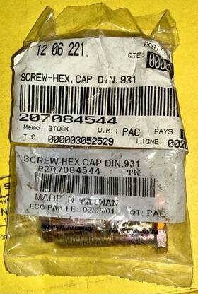 Ski-doo 207084544 Brp Oem Canam/skidoo Hex Screw M8x45 Pk Of 10 New
