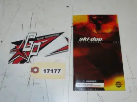 484100072 Ski-doo 2003 Safety Handbook