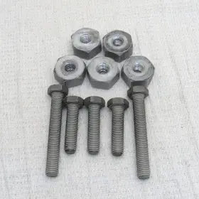 504083800 Ski-doo 95 Mach Z Oem Tunnel Chain Drop Case Bolts Nuts Set Of 5