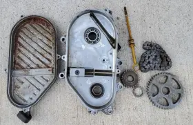 504152062 Ski-doo 2003 Summit 800 Chain Case With Cover Gears
