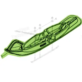 505071718 Ski-doo 505072020 Oem Large Ftftblow Moldftft With Handle